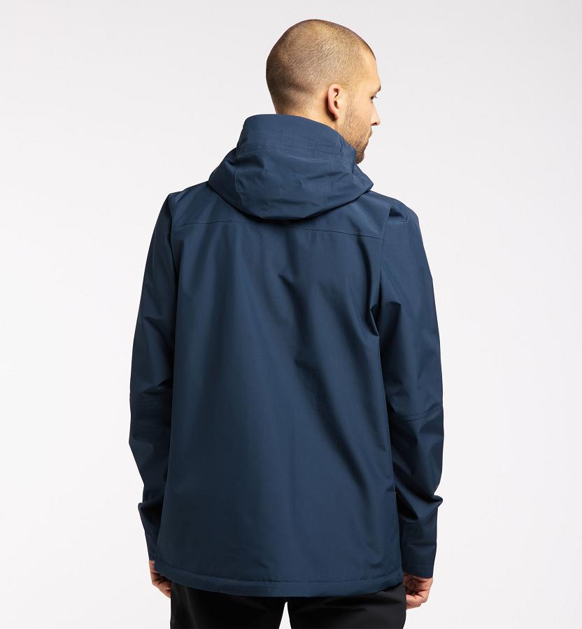 Haglöfs Mens Vide GTX Jacket Dark Blue New Zealand 74638NZPK
